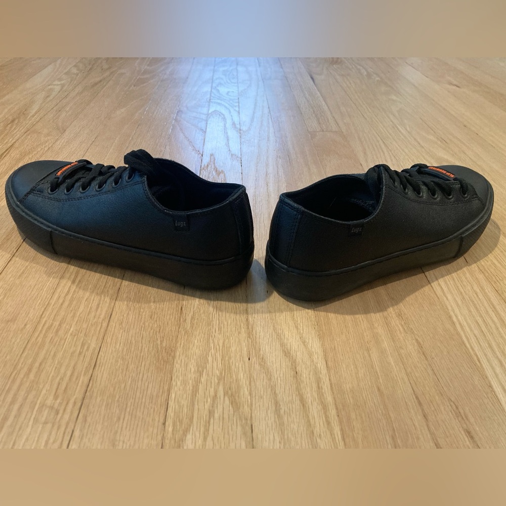 Lugz Women's Stagger Lo Slip-Resistant Black Workwear Leather Work Shoes No-Slip - Picture 5 of 11